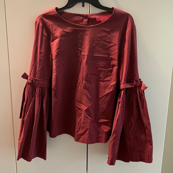 Robe Tunique Blouson Catherine Malandrino En Soie - Taille 2, Bleu Gris - Neuf Avec étiquettes